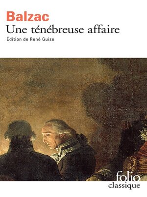cover image of Une ténébreuse affaire